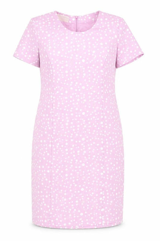 Eastex Women's Pink Polka Dot Sheath Dress Size 16
