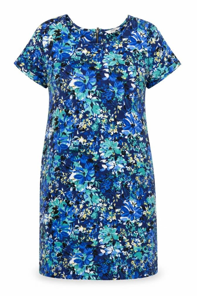FatFace Women's Blue Floral Shift Dress Size 10