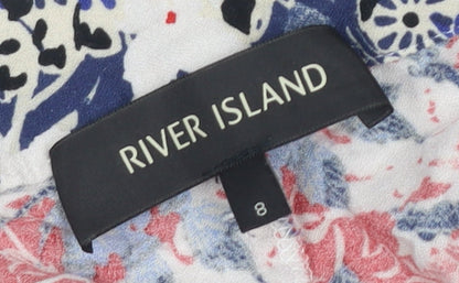 River Island Women's Multicoloured Harem Trousers Size 8