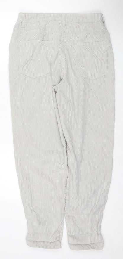 H&M Womens Beige Jogger Trousers Size 8