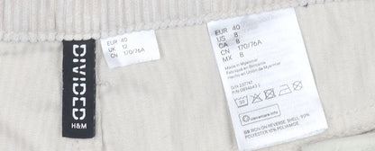 H&M Womens Beige Jogger Trousers Size 8