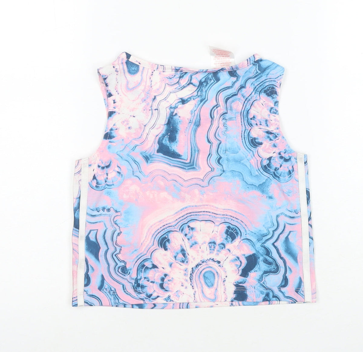 Back view of Adidas girls’ multicoloured tank top -, size S, lightweight jersey