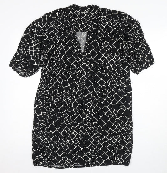 Whistles Women's Black XS Geometric Knit Dress