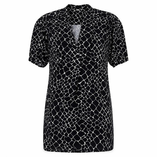 Whistles Women's Black XS Geometric Knit Dress