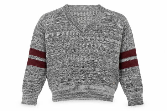 SoulCal Men's Grey V-Neck Pullover Jumper