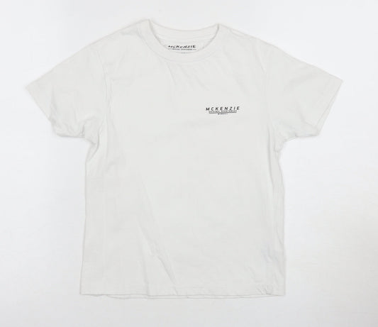 McKenzie Boys White T-Shirt 8-10 Years Casual Cotton