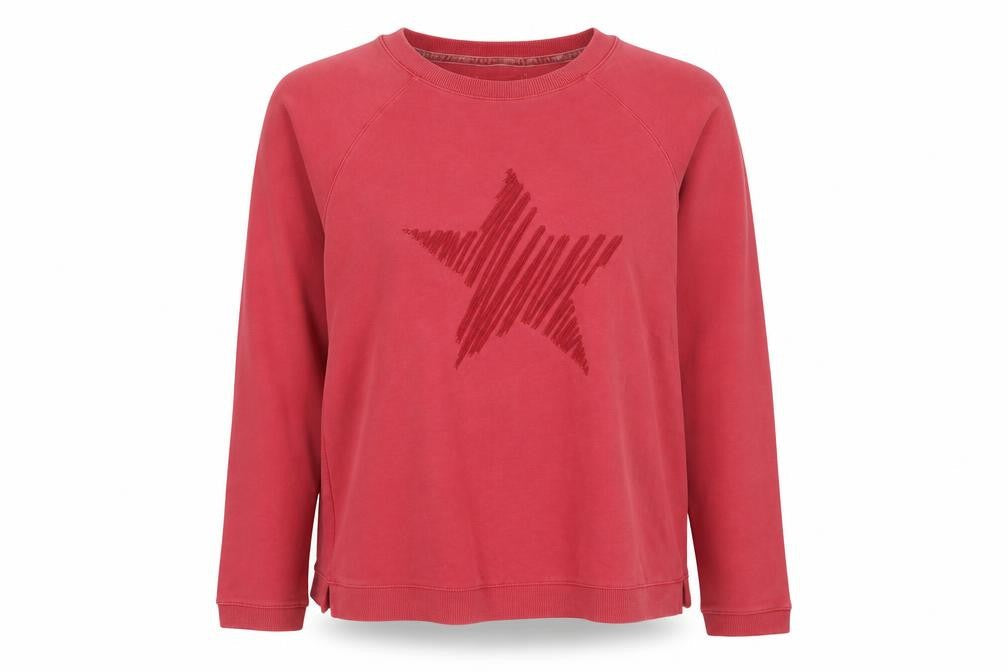 Eight One Women's Red Star Jersey T-Shirt Size 8