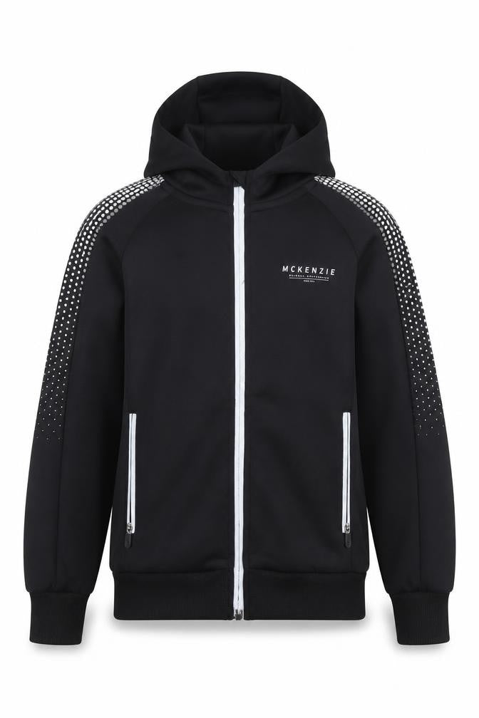 McKenzie Boys Full Zip Black Hoodie 5-6 Years