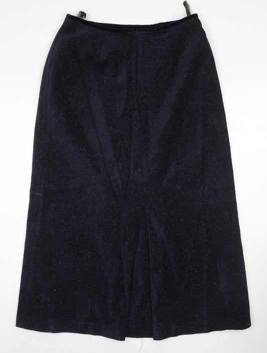 Laura Ashley Women's Blue Midi Pencil Skirt, Size 14, Vintage