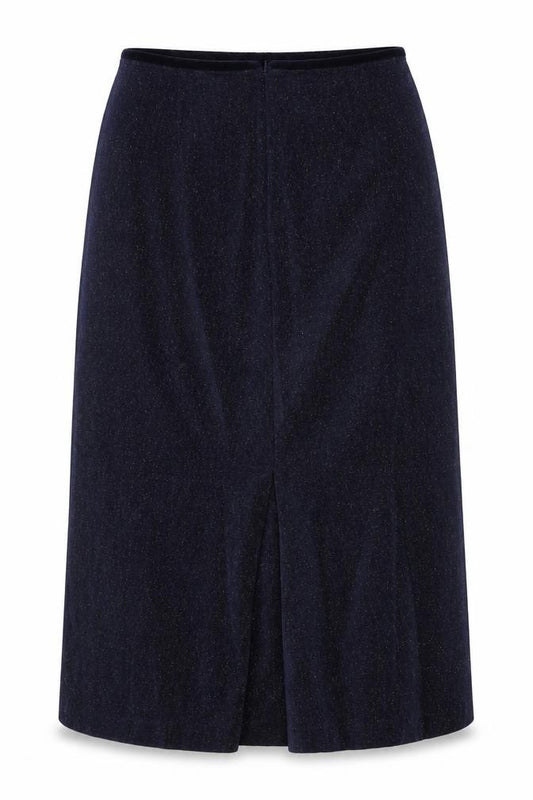 Laura Ashley Women's Blue Midi Pencil Skirt, Size 14, Vintage