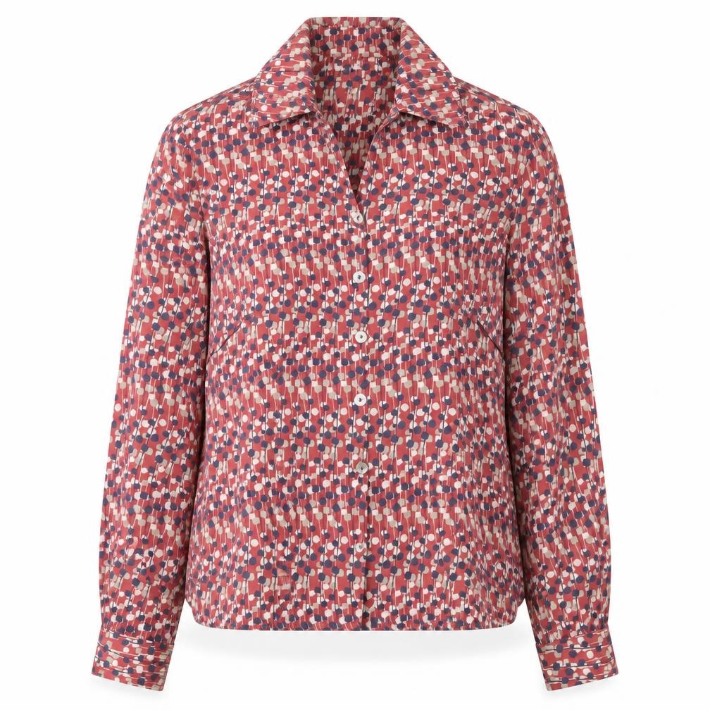 East Women's Multicoloured Geometric Button-Up, Size 12