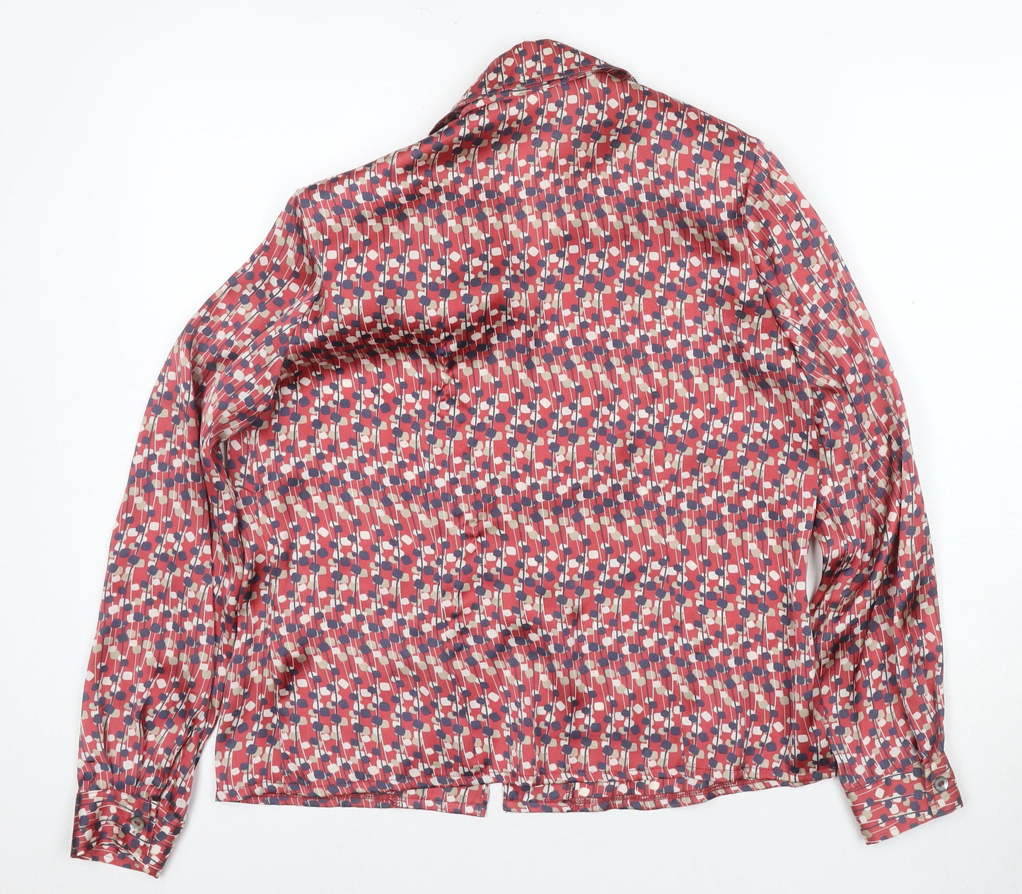 East Women's Multicoloured Geometric Button-Up, Size 12