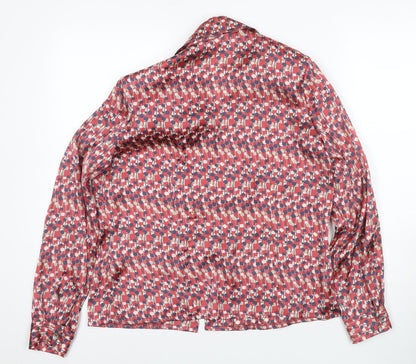 East Women's Multicoloured Geometric Button-Up, Size 12