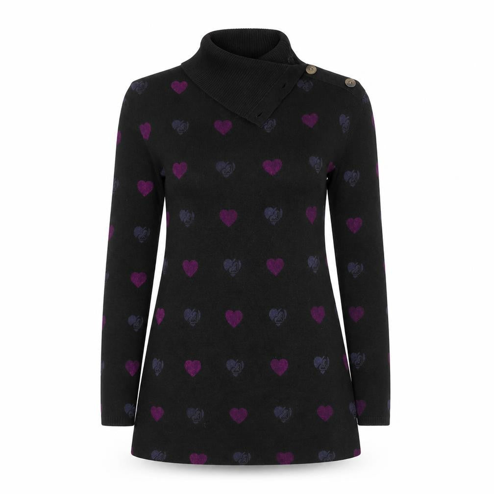 Roxy Women's Black Roll Neck Pullover Jumper M