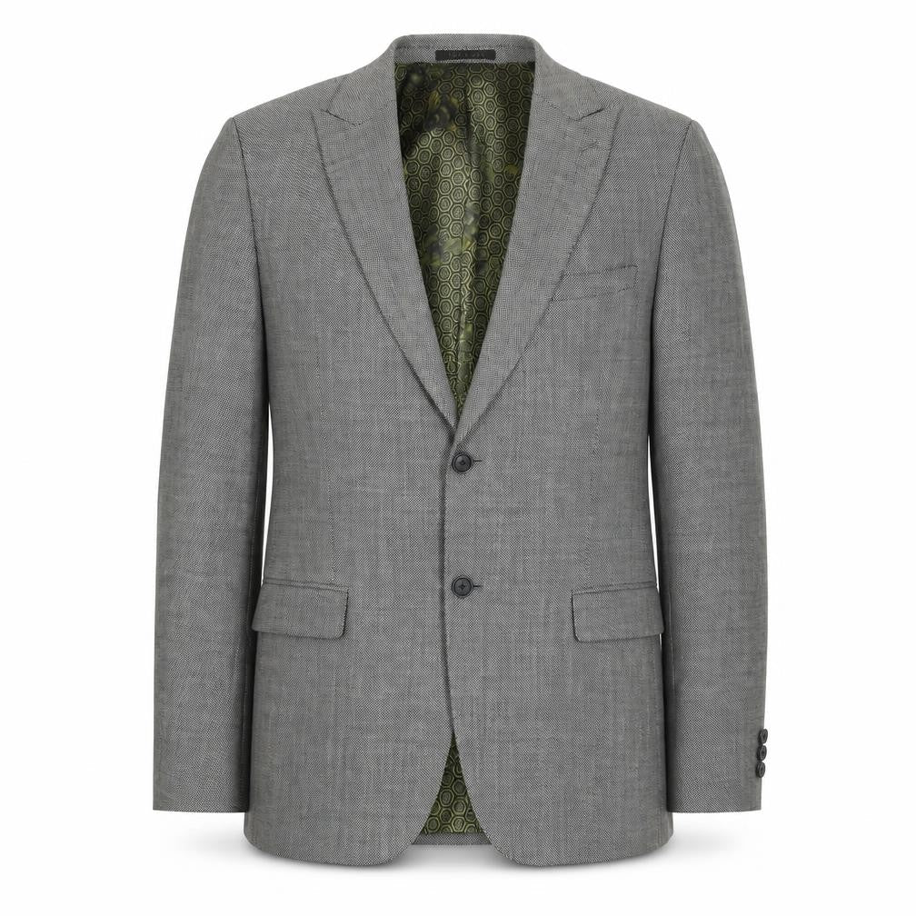 Ted Baker Men's Grey Wool Blazer Jacket, Size 40R