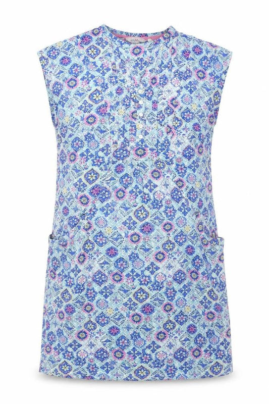 Country Rose Women's Blue Floral Short Sleeve Dress