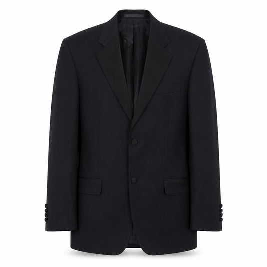 Jaeger Men's Black Wool Tuxedo Jacket 40S