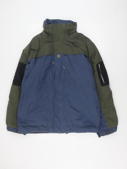 Additional front view of NFA Men's Blue Green Windbreaker Jacket M
