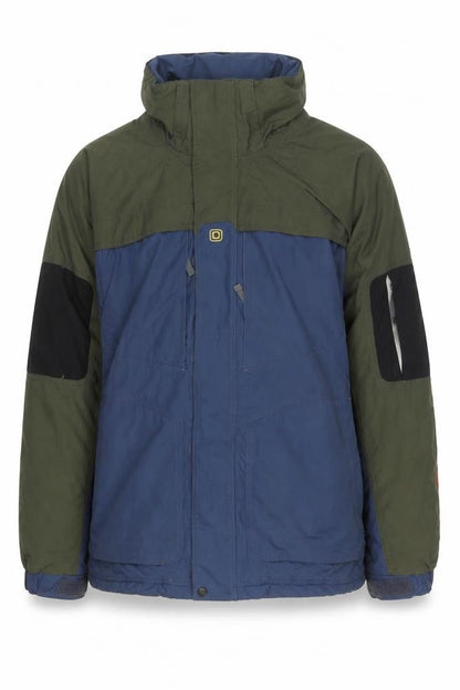 Front view of NFA Men's Blue Green Windbreaker Jacket M