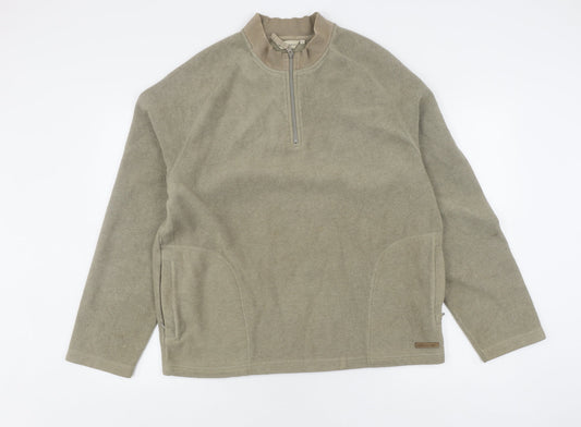 John Rocha Men's Beige 3-in-1 Jacket, Size L, 1/4 Zip Pockets