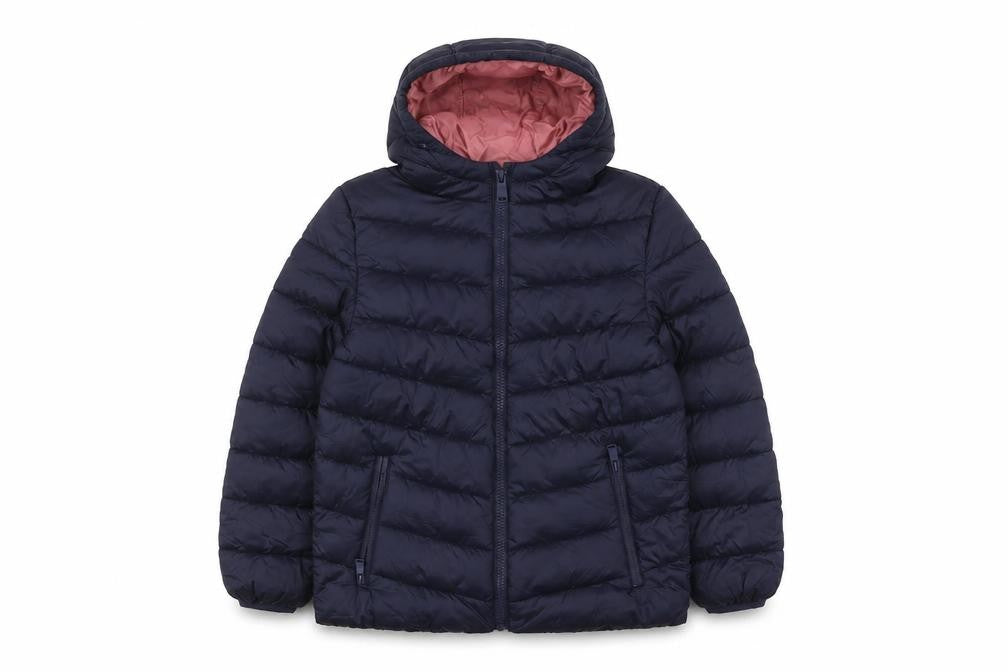 Marks & Spencer Girls Blue Puffer Jacket, Size 8-9 Years