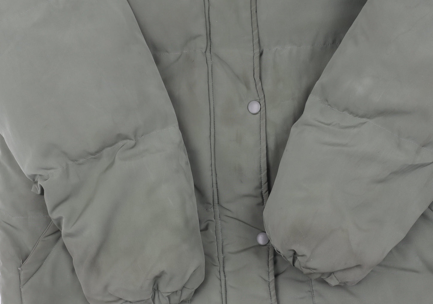 MISSPAP Green Puffer Jacket Women Size 8 Casual