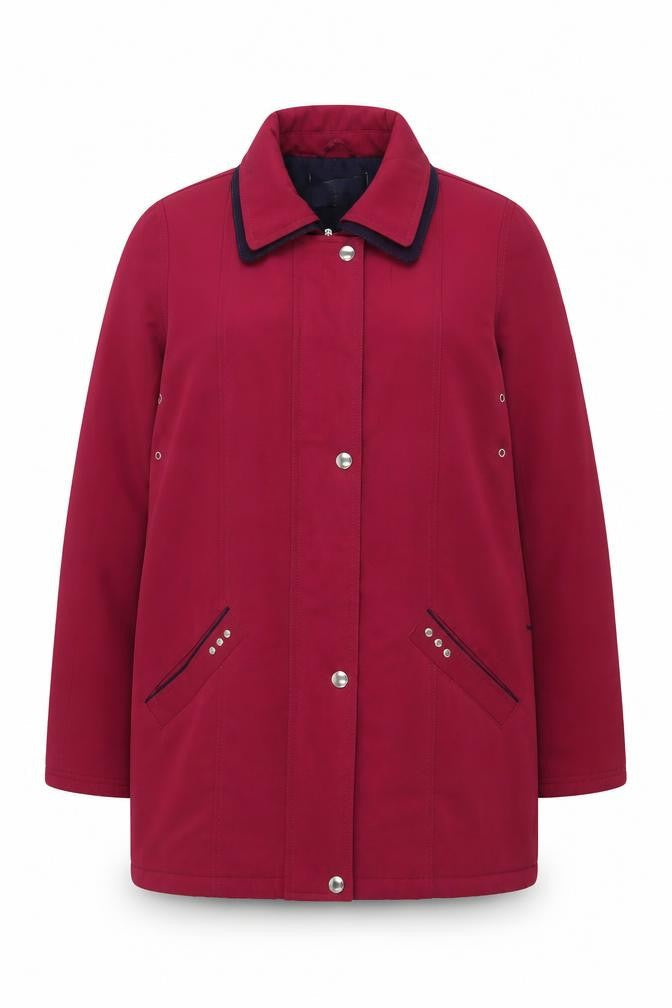 EWM Women's Purple Jacket Size 16, Mid-Length, Stylish