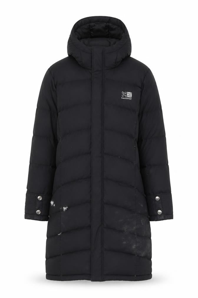 Karrimor Women's Black Puffer Jacket Size 8 Hooded