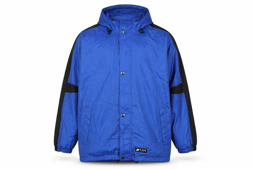 K-Way Men's Blue Waterproof Jacket Size M