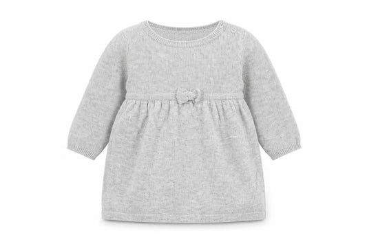 The White Company Grey Knit Dress, Unisex 3-6 Months, Casual