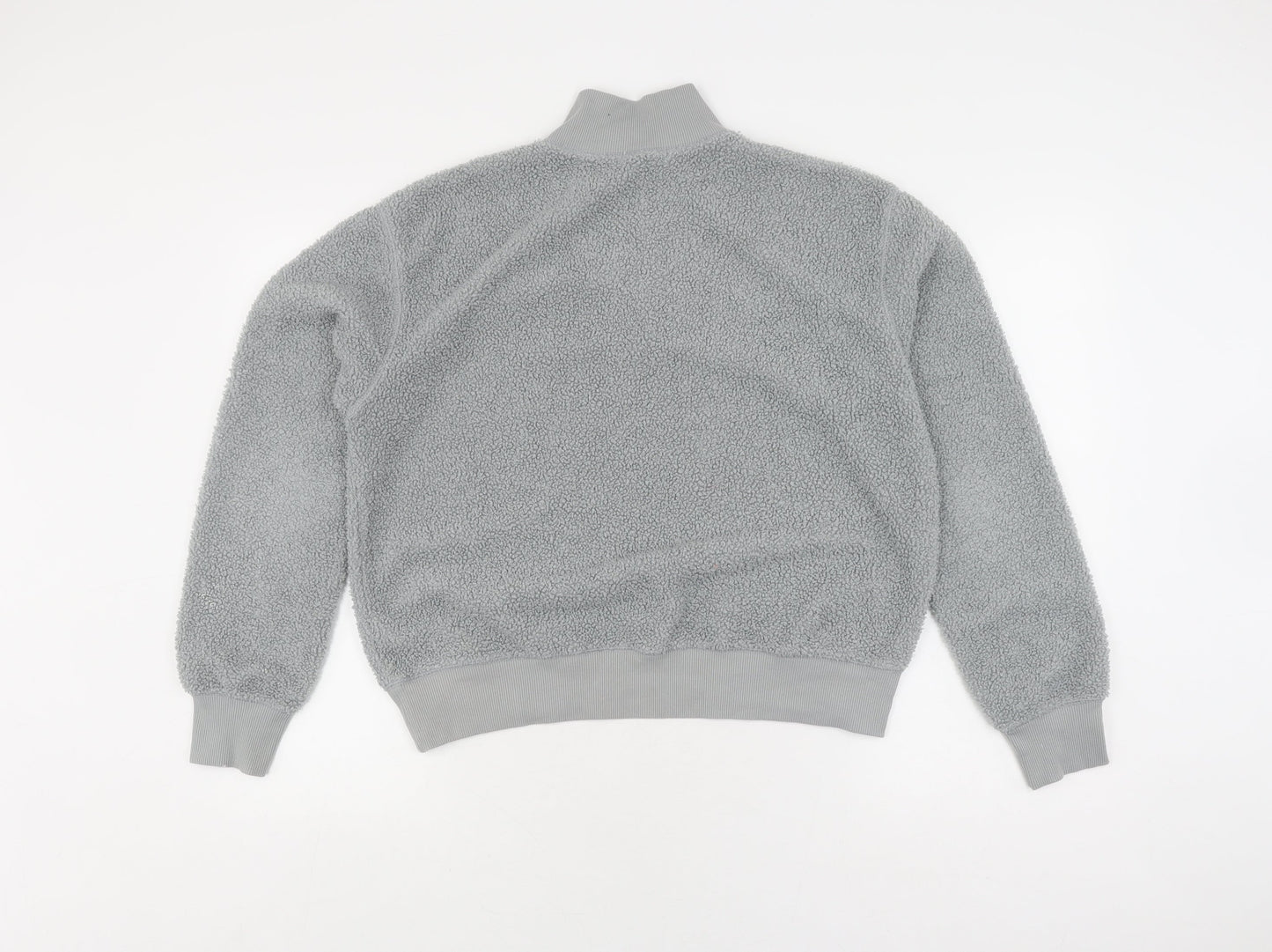 Topshop Women's Grey Pullover Sweatshirt, Size 10, Bouclé