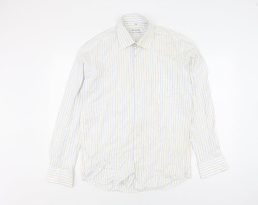 Balmain Men's Multicoloured Striped Shirt M