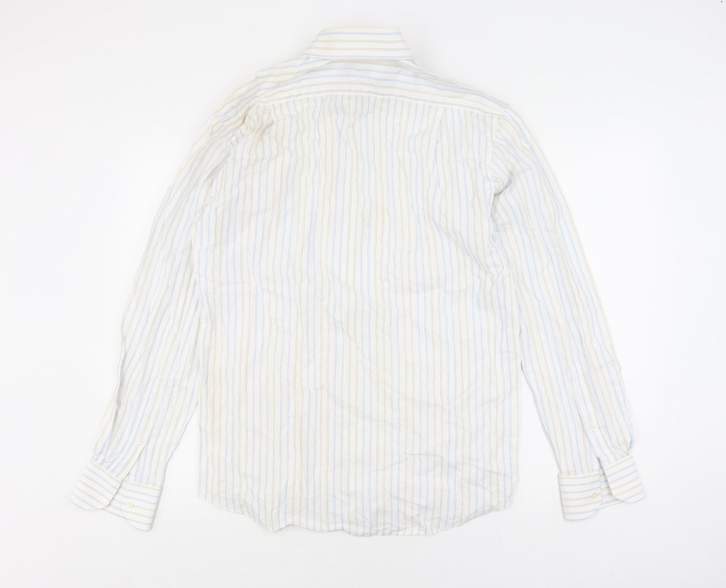 Balmain Men's Multicoloured Striped Shirt M