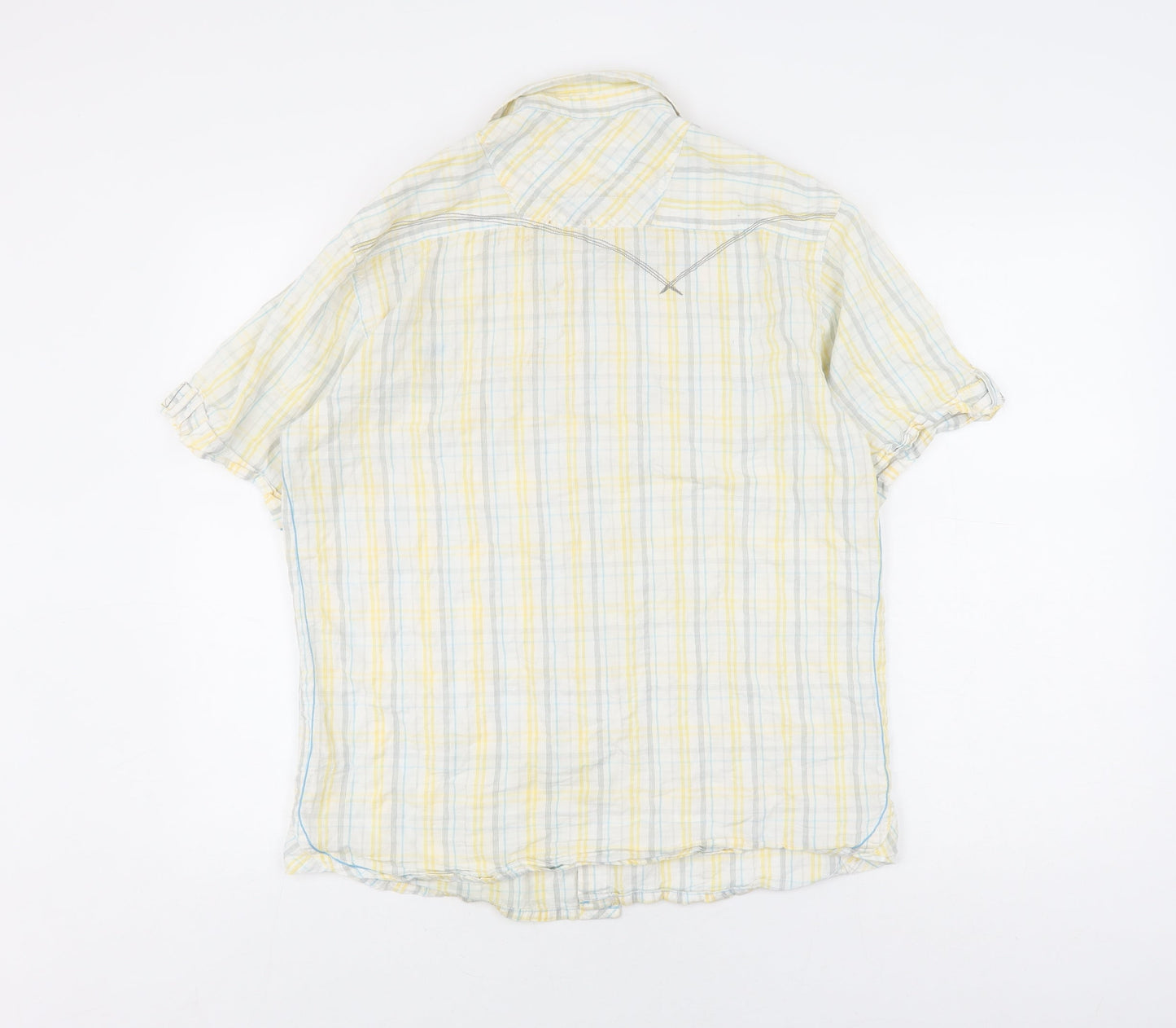 Tom Wolfe Jeans Men's Multicoloured Plaid Shirt S