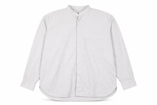 Uniqlo Men's Grey Striped Button-Up Shirt 2XL