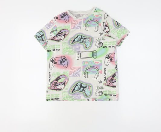 George Girls Multicoloured Gaming T-Shirt 9-10 Years