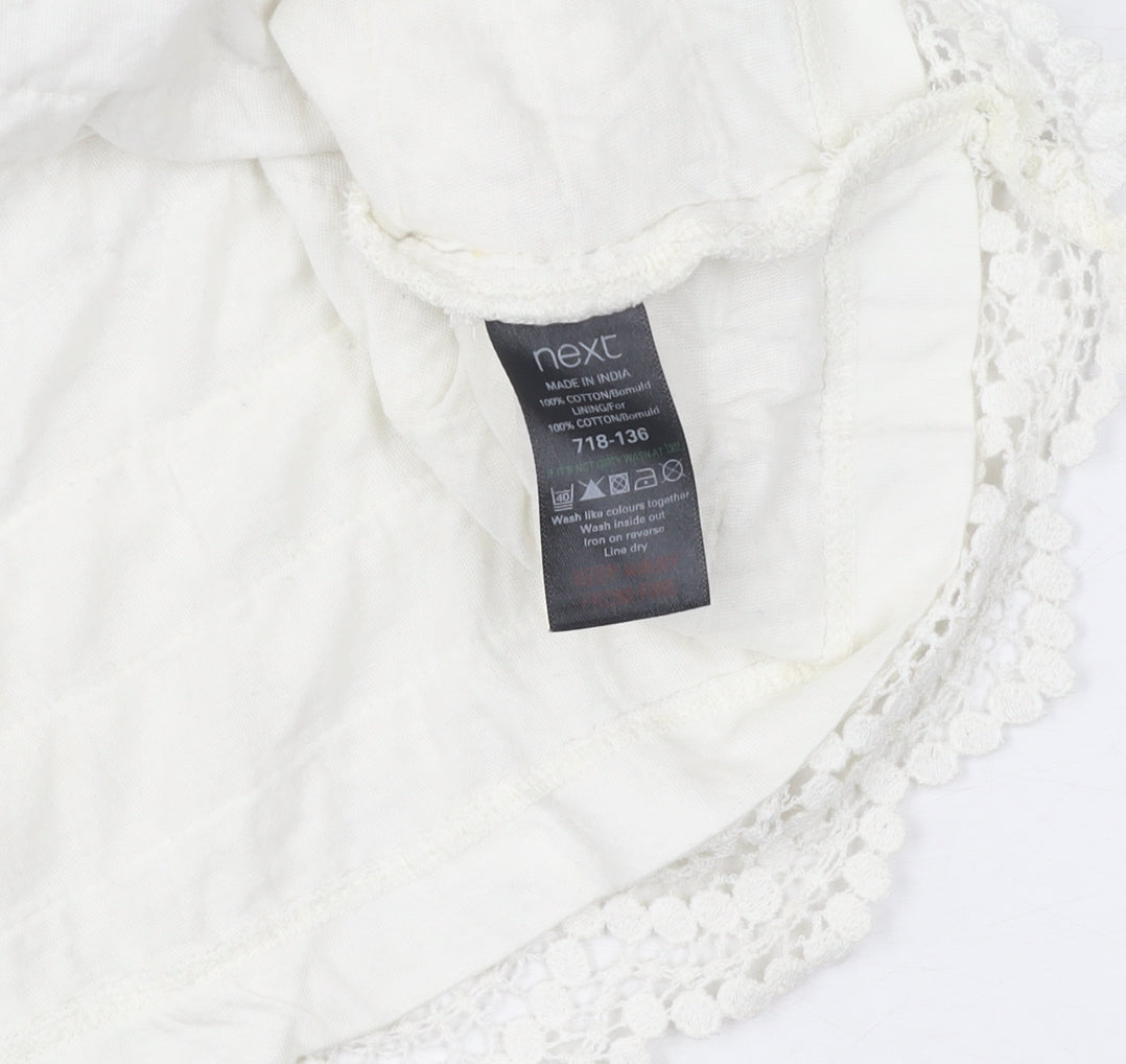 Next Women's Ivory Lace Skirt, Size 10, Summer Fashion