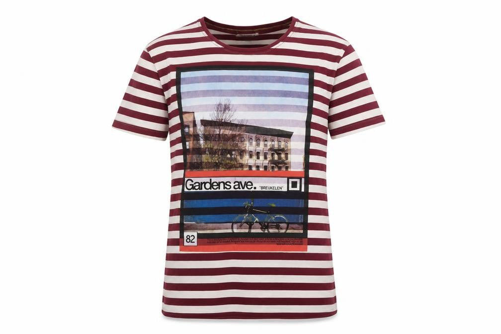 Jack & Jones Men's Multicolour Striped T-Shirt L