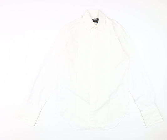 Marks and Spencer Men's White Dress Shirt 37 Formal
