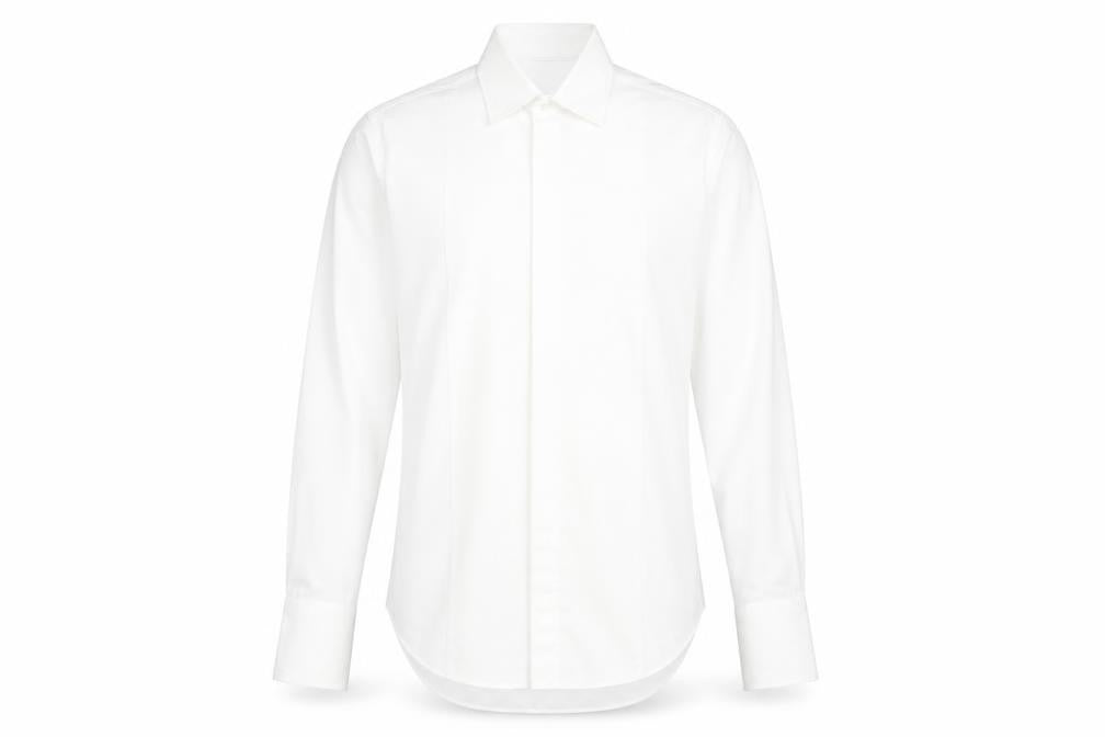 Marks & Spencer Men's White Dress Shirt 37 Formal