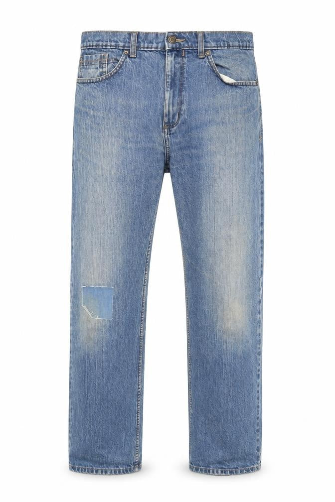 Marks & Spencer Men's Blue Straight Jeans, Size 32
