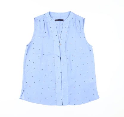 Marks & Spencer Women's Blue Blouse, Size 10