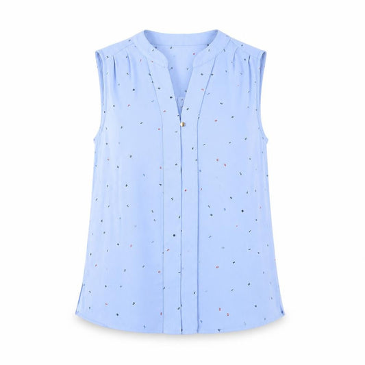 Marks and Spencer Women's Blue Blouse, Size 10