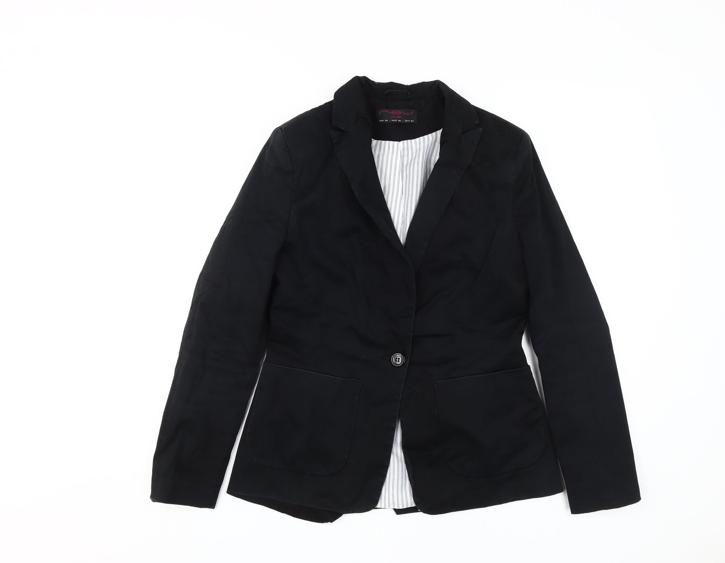 New Look Women's Black Blazer Suit Jacket Size 10