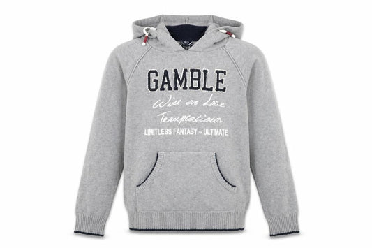 DEVRED Men's Grey Pullover Hoodie, Large, Urban Style