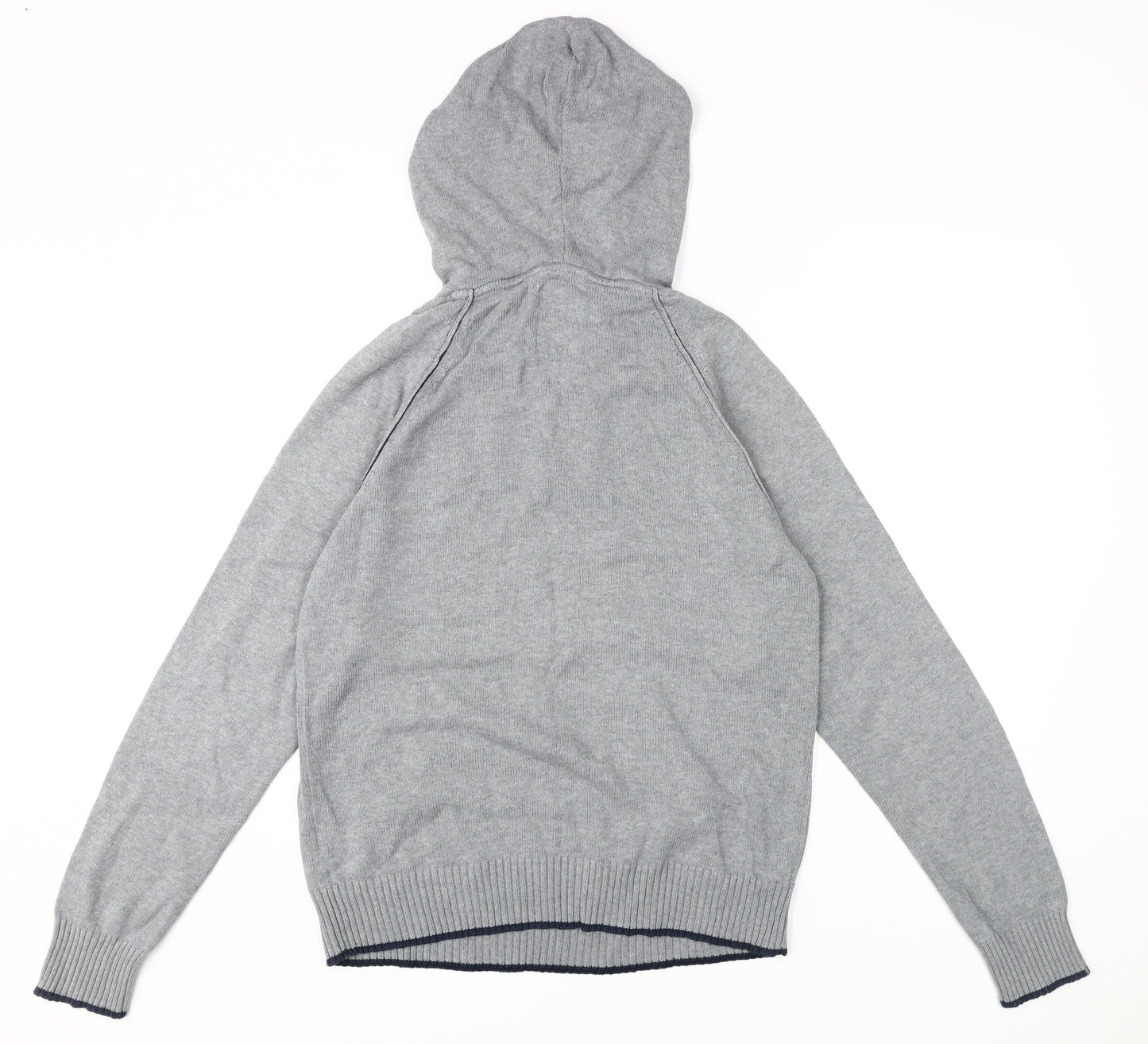 DEVRED Men's Grey Pullover Hoodie, Large, Urban Style