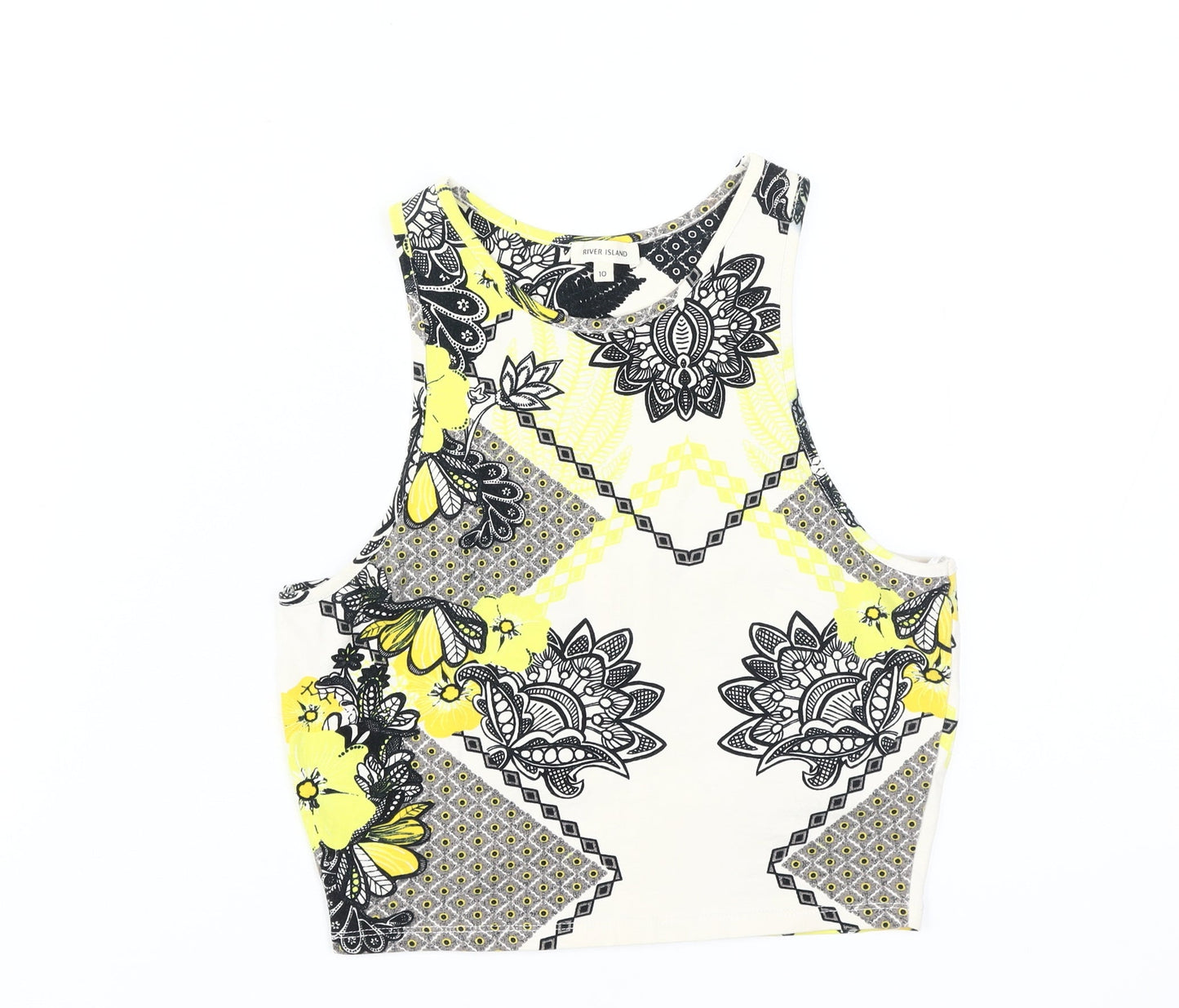 River Island Women's Geometric Tank Multicoloured Size 10