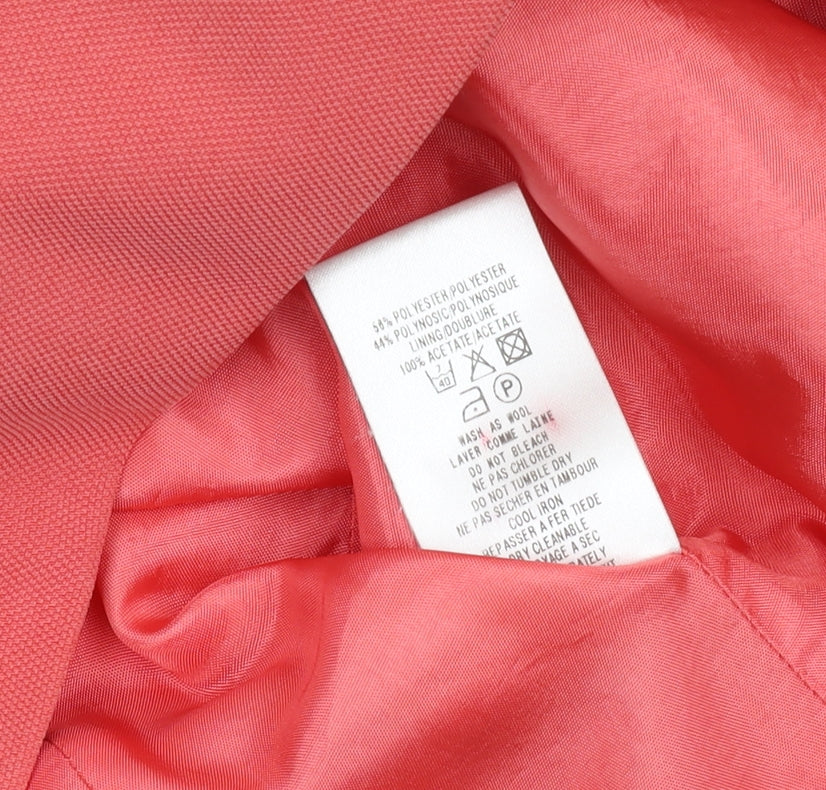 Alexon Women's Pink Blazer Size 10 with Notch Lapel