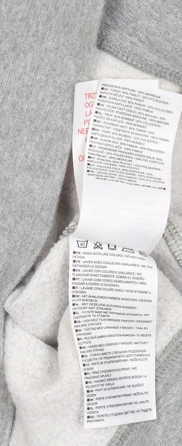 Nike Boys Grey Full Zip Hoodie M Medium