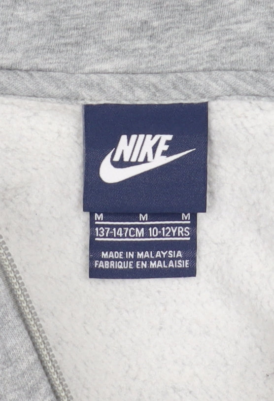 Nike Boys Grey Full Zip Hoodie M Medium
